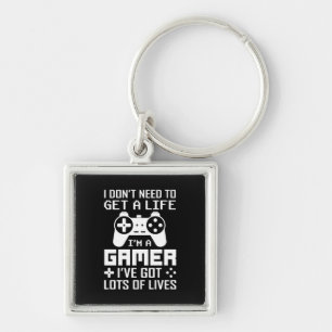Porte-clés Gamer Gift Je Suis Un Gamer J'Ai Beaucoup De Vies