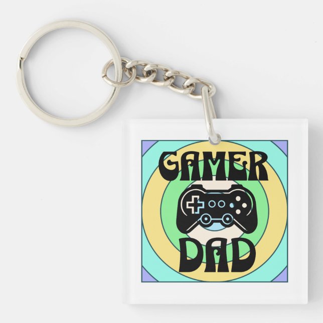 Porte-clés Gamer papa (Devant)