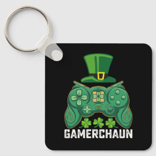 Porte-clés Gamerchaun Joueur Jeux de jeux Saint-Patrick
