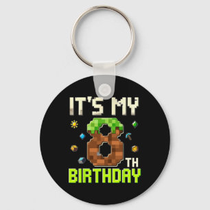 Porte-clés Garçon d'anniversaire drôle C'est mon 8e anniversa
