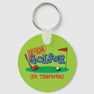 Porte-clés Garçon Golfer En Formation