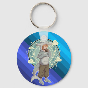 Porte-clés Garçon Requin Marteau Mignon Pièce d'Art