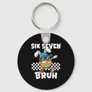 Porte-clés Garçons Pâques drôle dabbing lapin bruh six sept 6
