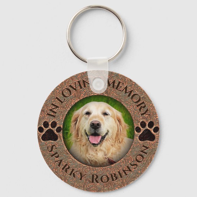 Porte-clés Garde-mémoire personnalisée pour chien ou chat (Recto)