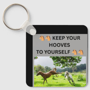 PORTE-CLÉS 🐴🐴 GARDER SES SABOTS POUR SOI 🐴🐴
