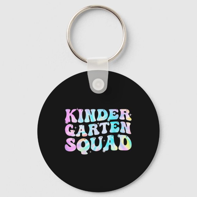 Porte-clés Gardergarten Squad Enseignants enfants Tie Dye Ret (Recto)