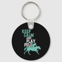 Gardez le calme et jouer Polo Sports Team Player