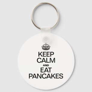 PORTE-CLÉS GARDEZ LE CALME ET MANGEZ DES PANCAKES