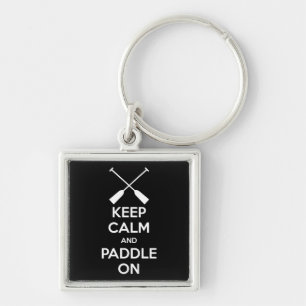 Porte-clés Gardez le calme et pagayer
