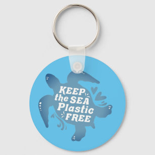 Porte-clés Gardez-le en plastique Tortue de mer libre