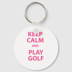Porte-clés Gardez le golf de calme et de jeu