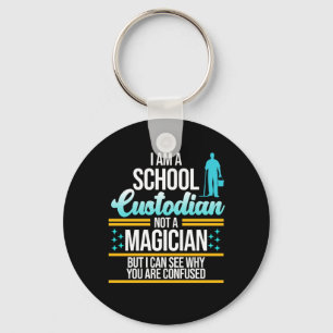 Porte-clés Gardien de l'école Magicien Gardien Janitor Graph