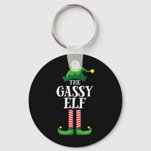 Porte-clés Gassy Elf Matching Family Group Christmas Party