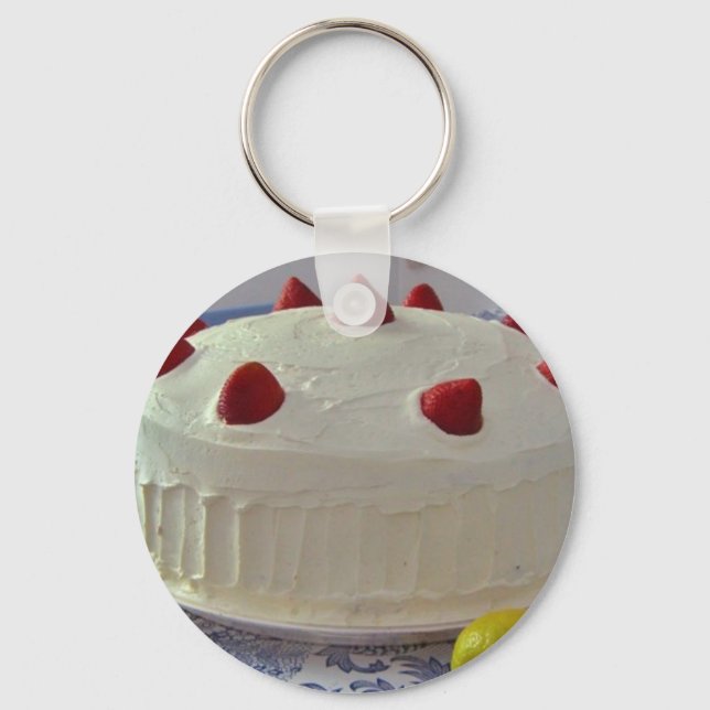 Porte-clés Gâteau de fraise (Recto)