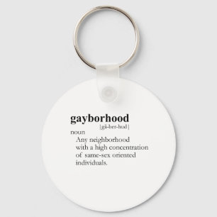 Porte-clés GAYBORHOOD (définition)