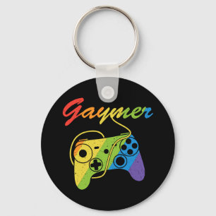 Porte-clés Gaymer   Rainbow Video Game Controller   Jeux