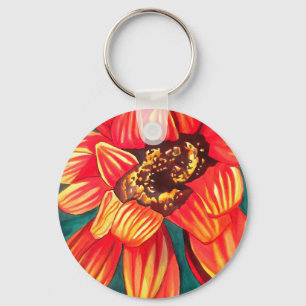 Porte-clés Gazania desert flower art par Sacha Grossel