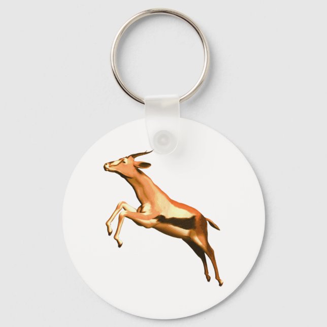 Porte-clés Gazelle à la traîne (Recto)