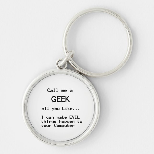 Porte-clés Geek informatique (Devant)
