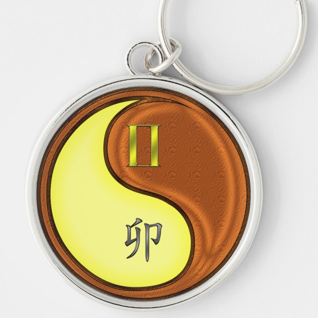 Porte-clés Gemini et Wood Rabbit (Devant)