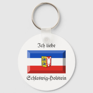 Porte-clés Gemme de drapeau du Schleswig-Holstein