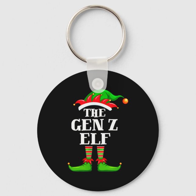 Porte-clés Gen Z Elf Matching Family Group Christmas Party Py (Recto)