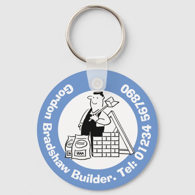 Porte-clés Générateur avec matériaux de construction. (Recto)