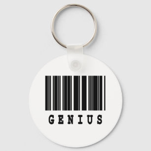 Porte-clés genius barcode design