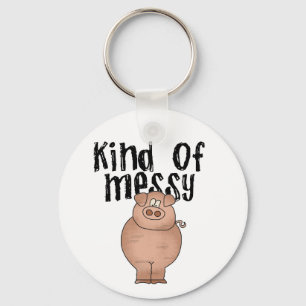 Porte-clés Genre de porc de T-shirts et de cadeaux malpropres