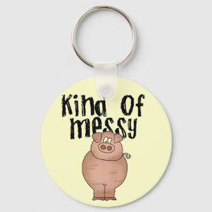 Porte-clés Genre de porc de T-shirts et de cadeaux malpropres