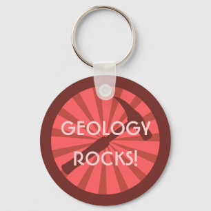 Porte-clés géologie rocks! Insigne marteau