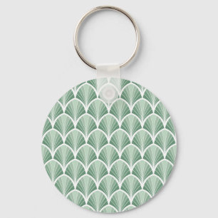 Porte-clés Géométrique Classique : Style Art Déco Sans Couleu
