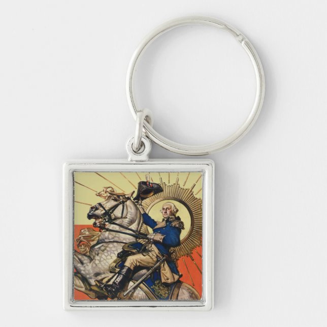 Porte-clés George Washington à cheval (Devant)