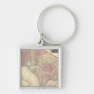 Porte-clés Georgetown et la ville de Washington
