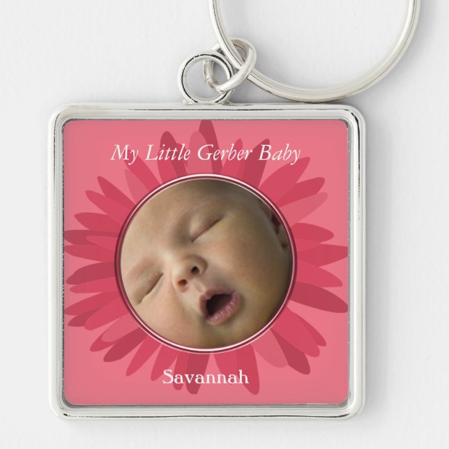 Porte-clés Gerber Daisy Baby Photo Porte - clé (Devant)