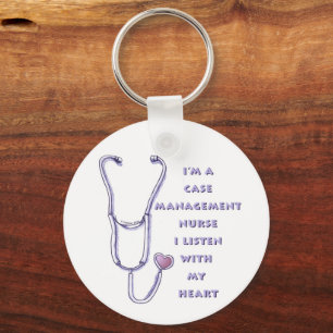 Porte-clés Gestionnaire coque Infirmière Coeur Keychain