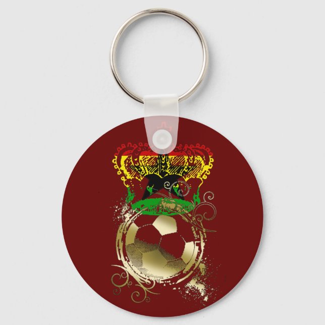 Porte-clés Ghana soccer rois Ashanti cadeaux (Recto)