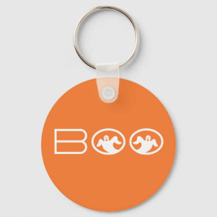 Porte-clés Ghosts Boo Halloween Porte - clé, orange et blanc