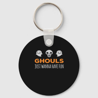 Porte-clés Ghouls veut juste s'amuser Automne esthétique