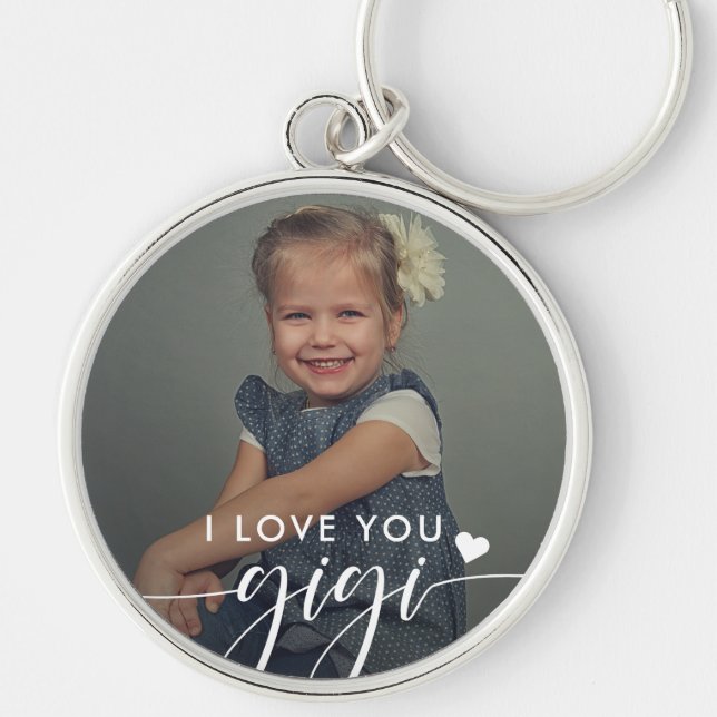 Porte-clés Gigi Je t'aime Élégant Porte - clé photo (Devant)