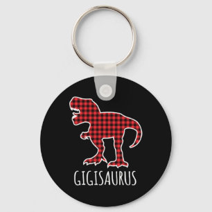 Porte-clés Gigisaurus carreaux de Buffalo Dinosaure Drôle de 