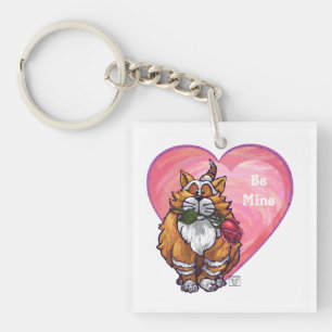 Porte-clés Ginger Cat Saint-Valentin