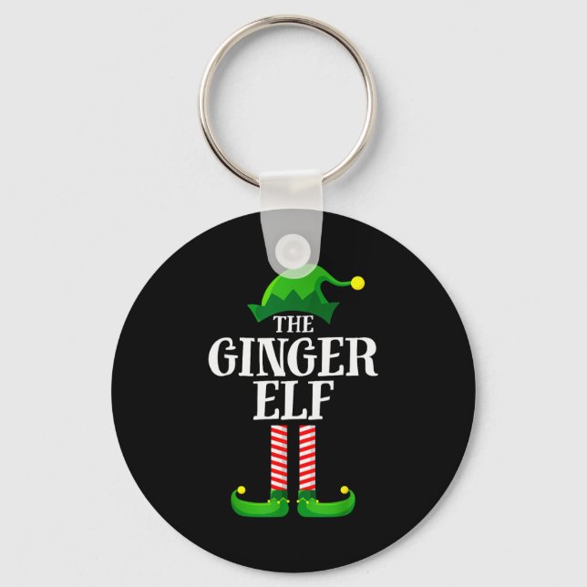 Porte-clés Ginger Elf Matching Family Group Christmas Party P (Recto)