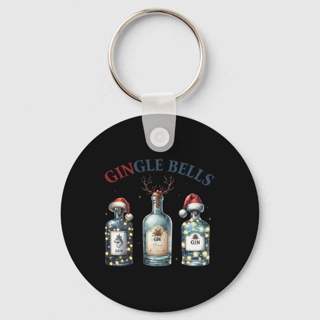 Porte-clés Gingle Bells Funny Gin Gin Bells Christmas Tree Me (Recto)