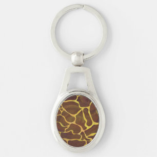 Porte-clés Giraffe Brown et jaune