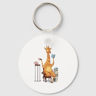 Porte-clés Giraffes, livres et cadeaux de thé