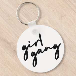 Porte-clés Girl Gang   Cute Girl Power Moderne Féminisme