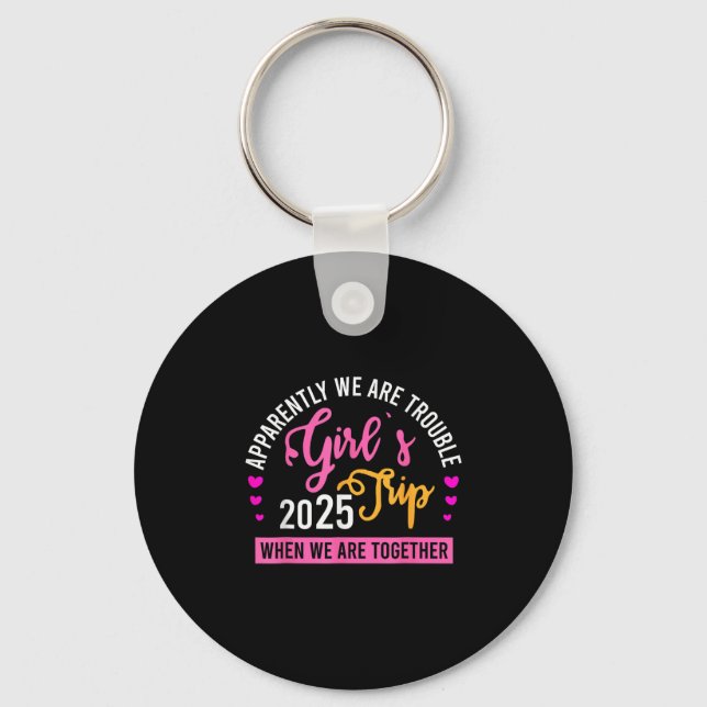Porte-clés Girl’s Trip 2025 Summer Beach Weekend Vacation Wom (Recto)