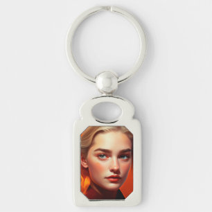 Porte-clés Girl with blue eyes