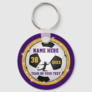 Porte-clés Girls Purple Gold pas cher cadeaux de soccer perso